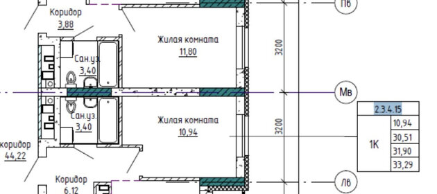 Квартира 33 м², 1-комнатная - изображение 1