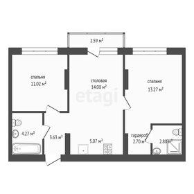 Квартира 59,4 м², 2-комнатная - изображение 1