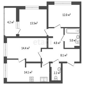 Квартира 73,8 м², 3-комнатная - изображение 1