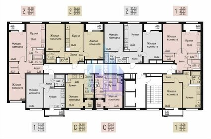 Квартира 69,6 м², 2-комнатная - изображение 1