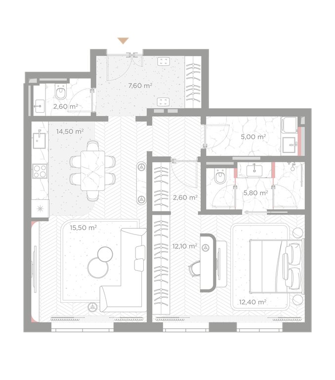 Варианты планировок ЖК «Николь» - планировка 4