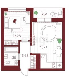 Квартира 45 м², 1-комнатная - изображение 1
