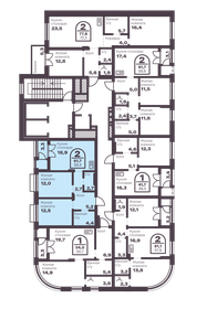 Квартира 58,4 м², 2-комнатная - изображение 2