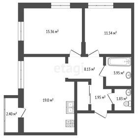 Квартира 62,4 м², 2-комнатная - изображение 1