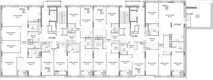 Квартира 155,2 м², 4-комнатная - изображение 2