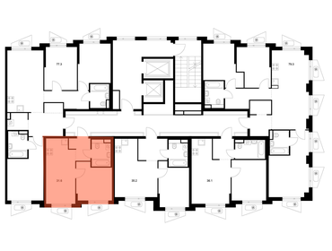 Квартира 31,6 м², 1-комнатная - изображение 2