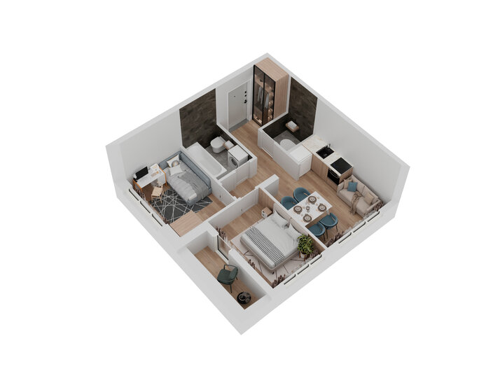 61,1 м², 3-комнатная квартира 26 581 544 ₽ - изображение 37
