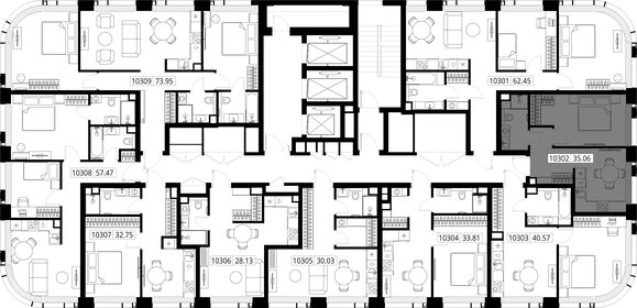 Квартира 35,1 м², 1-комнатная - изображение 3