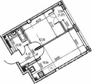 Квартира 40,6 м², 1-комнатная - изображение 1