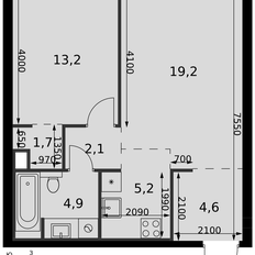 Квартира 50,9 м², 2-комнатная - изображение 2