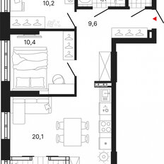 Квартира 59,9 м², 2-комнатная - изображение 4