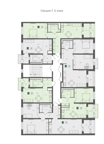45,3 м², 2-комнатная квартира 4 500 000 ₽ - изображение 104
