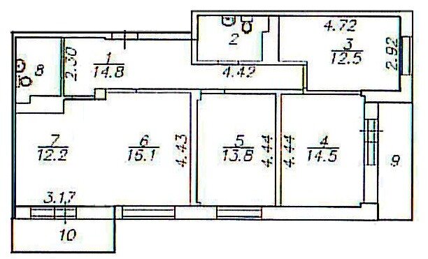 74 м², 3-комнатная квартира 13 500 000 ₽ - изображение 40