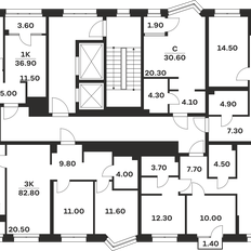 Квартира 82,8 м², 3-комнатная - изображение 3
