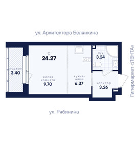 Квартира 24,3 м², студия - изображение 3
