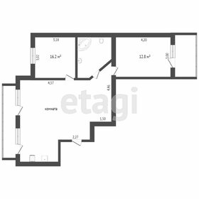 Квартира 66,8 м², 3-комнатная - изображение 1