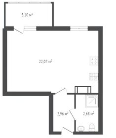 Квартира 28,6 м², студия - изображение 1