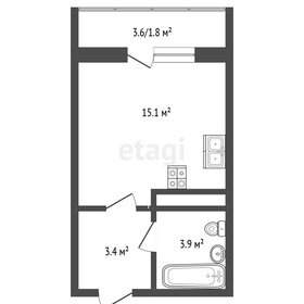 Квартира 26 м², 1-комнатная - изображение 1