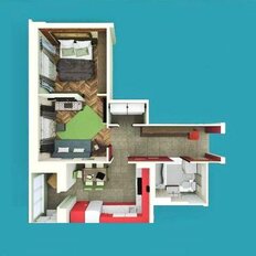 Квартира 46,5 м², 2-комнатная - изображение 3