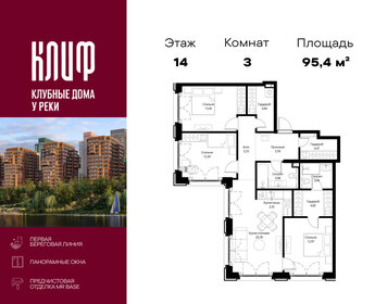 Квартира 95,4 м², 3-комнатная - изображение 1