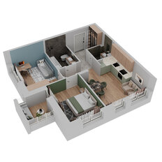 Квартира 57,9 м², 3-комнатная - изображение 3