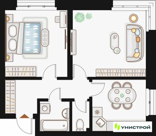 Квартира 56 м², 2-комнатная - изображение 1