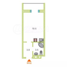 Квартира 27,3 м², студия - изображение 1