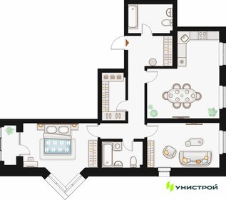 Квартира 92,9 м², 2-комнатная - изображение 1