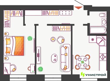 Квартира 61,8 м², 2-комнатная - изображение 1