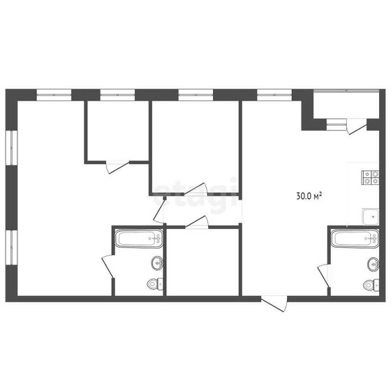 124,7 м², 4-комнатная квартира 14 300 000 ₽ - изображение 31