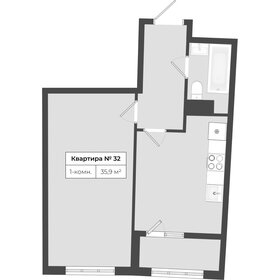 Квартира 35,9 м², 1-комнатная - изображение 1