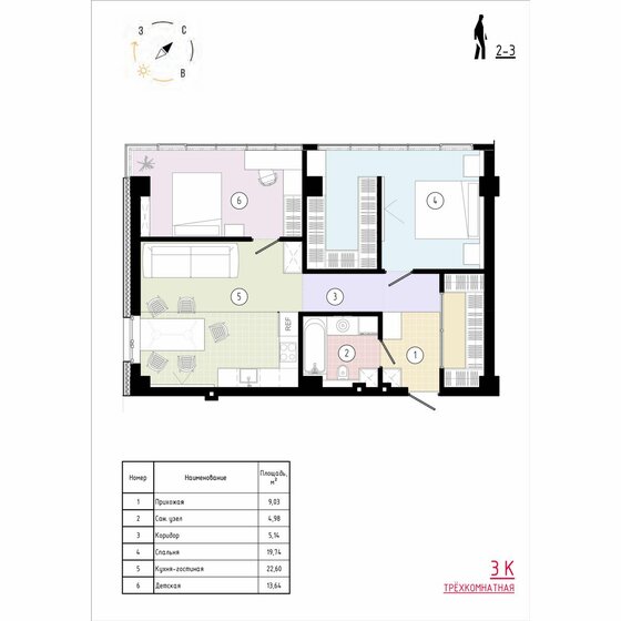 77,4 м², 3-комнатная квартира 14 315 300 ₽ - изображение 27