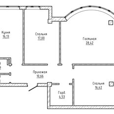 Квартира 95,3 м², 3-комнатная - изображение 1