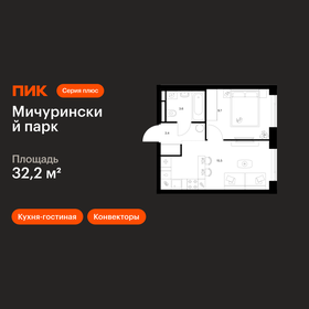 Квартира 32,2 м², 1-комнатная - изображение 1