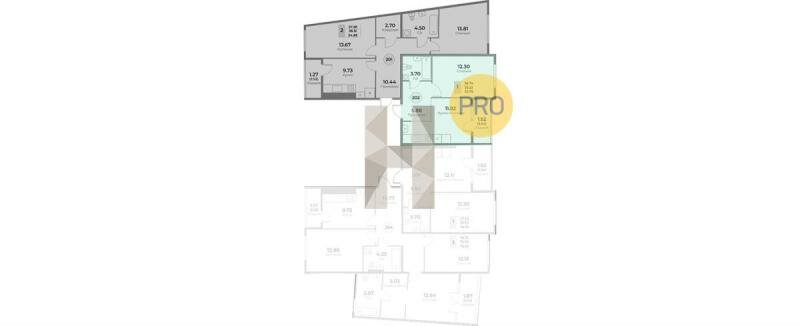 79,9 м², 3-комнатная квартира 12 390 700 ₽ - изображение 48