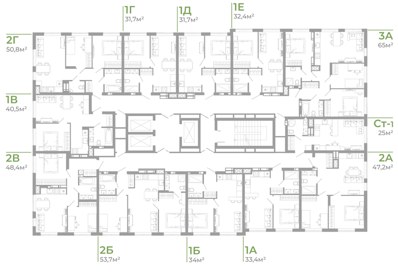 51,4 м², 2-комнатная квартира 4 690 000 ₽ - изображение 78