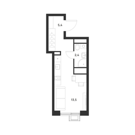 Квартира 21,3 м², студия - изображение 2
