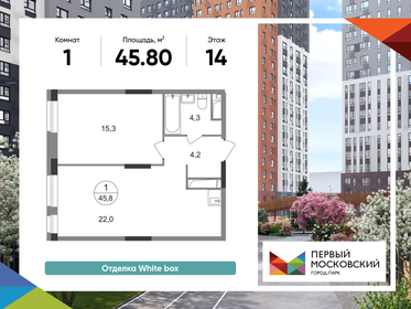 Квартира 45,8 м², 1-комнатная - изображение 1