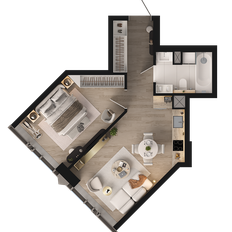 Квартира 74,5 м², 2-комнатная - изображение 2