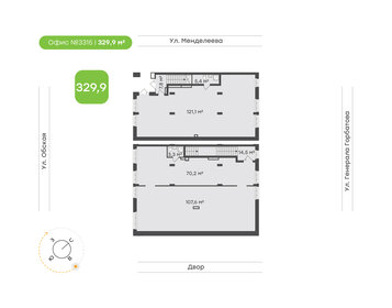329,9 м², офис - изображение 2