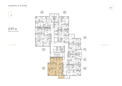 Квартира 68,1 м², 3-комнатная - изображение 2