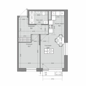 Квартира 47,8 м², 2-комнатная - изображение 1