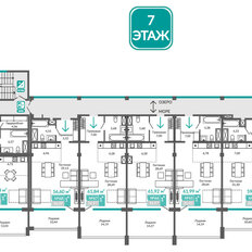 Квартира 50,5 м², 2-комнатные - изображение 2