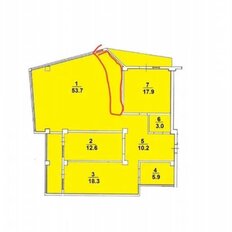 Квартира 129 м², 3-комнатные - изображение 4