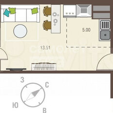 Квартира 25,7 м², студия - изображение 5