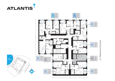 Квартира 26,8 м², 1-комнатная - изображение 2