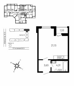 Квартира 29,1 м², студия - изображение 1