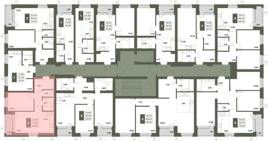 Квартира 42,6 м², 2-комнатная - изображение 2