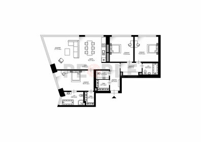 Квартира 130,4 м², 3-комнатная - изображение 1