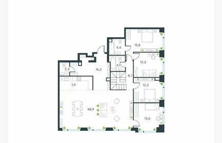 Квартира 255,1 м², 5-комнатная - изображение 2